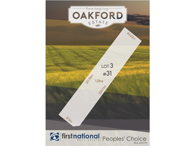 Lot 3, 31 Dunlop Boulevard, Lewiston SA 5501