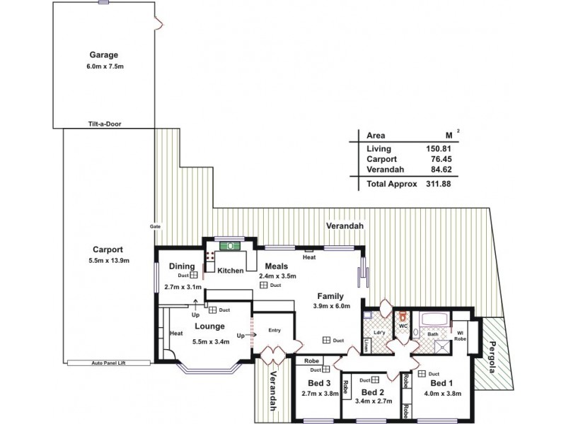 3 Tintern Place, Salisbury Heights SA 5109 Floorplan