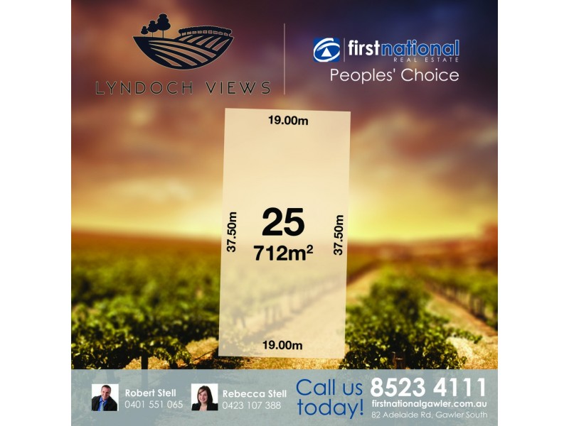 Lot 25 Jollytown Road – Lyndoch Views Estate, Lyndoch SA 5351