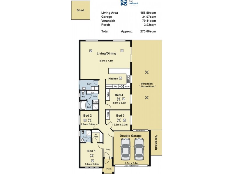 20 Coogee Avenue, Paralowie SA 5108 Floorplan