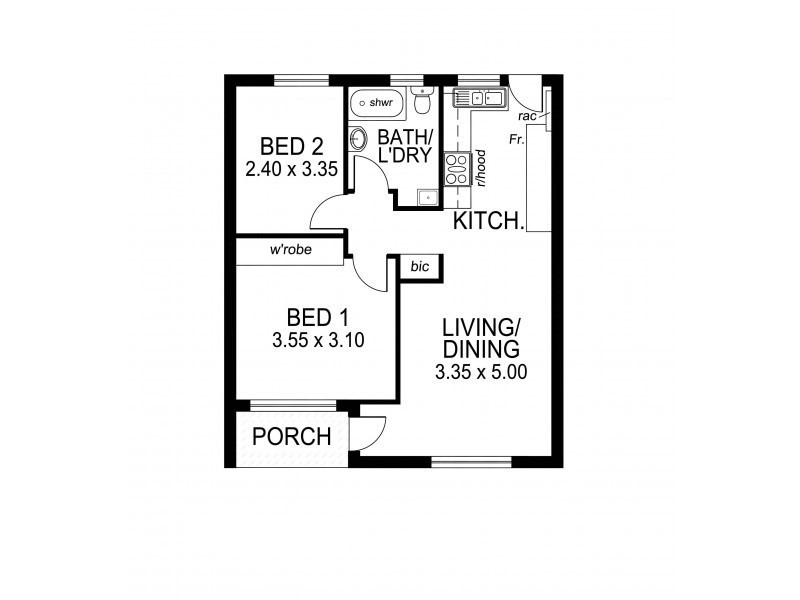 9/46a Gladstone Rd, Mile End SA 5031 Floorplan
