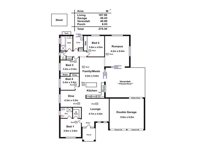77 Lakeside Drive, Andrews Farm SA 5114 Floorplan