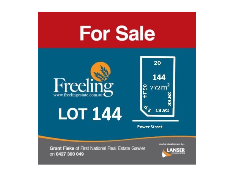 Lot 144 Power Street, Freeling SA 5372