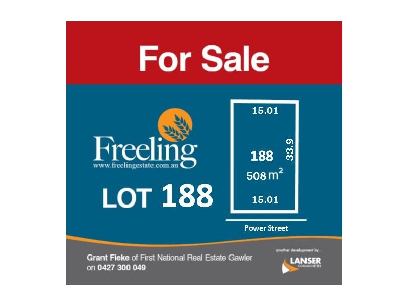 Lot 188 Power Street, Freeling SA 5372
