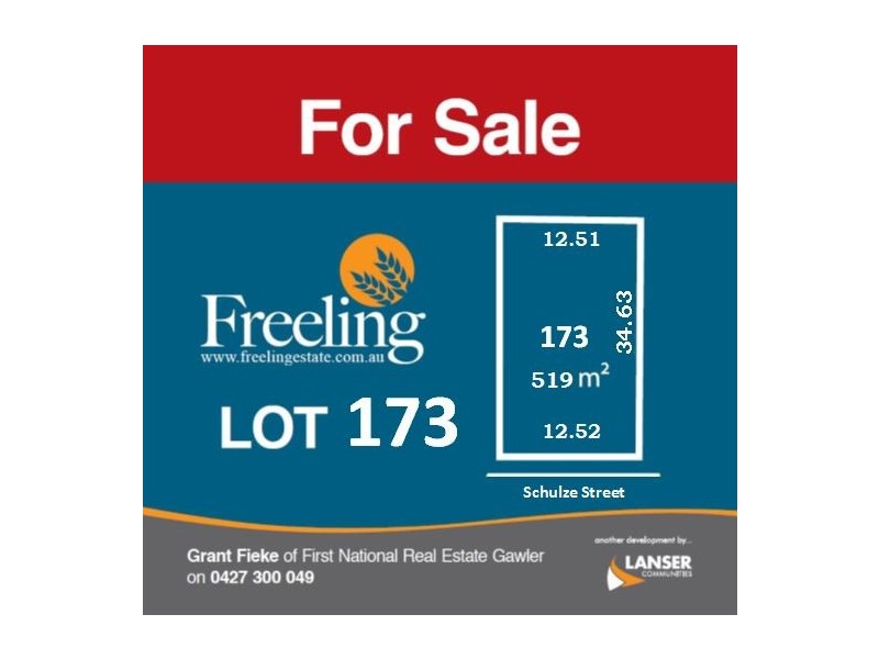 Lot 173 Schulze Street, Freeling SA 5372