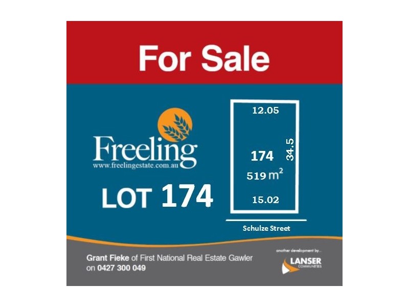 Lot 174 Schulze Street, Freeling SA 5372