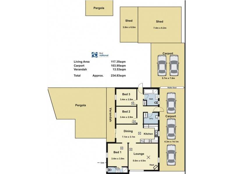 114 Alawoona Rd, Munno Para SA 5115 Floorplan
