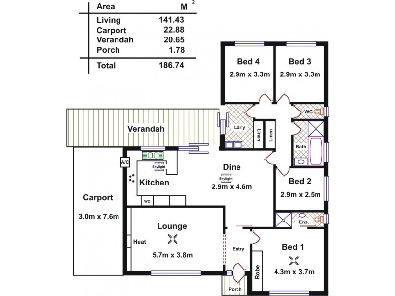 1 Angle Vale Road, Evanston Gardens SA 5116 Floorplan
