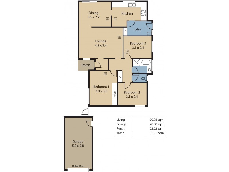 2/13 Harradine Street, Gawler East SA 5118 Floorplan