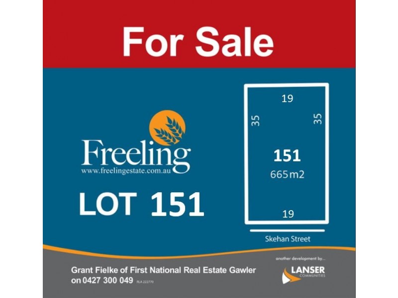 Lot 151 Skehan Street, Freeling SA 5372