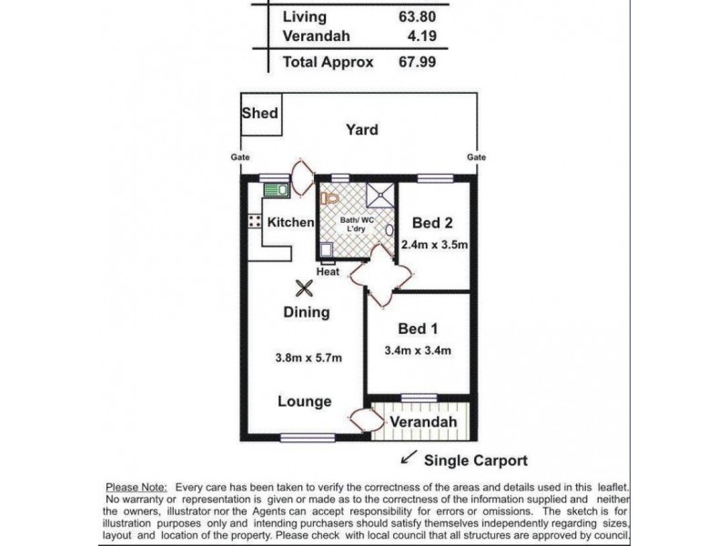 4/19 Bowyer Street, Rosewater SA 5013 Floorplan