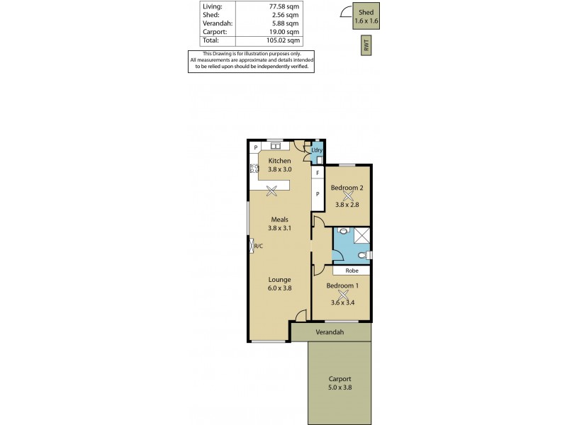 Unit 5, 25 Fradd Court, Angle Vale SA 5117 Floorplan