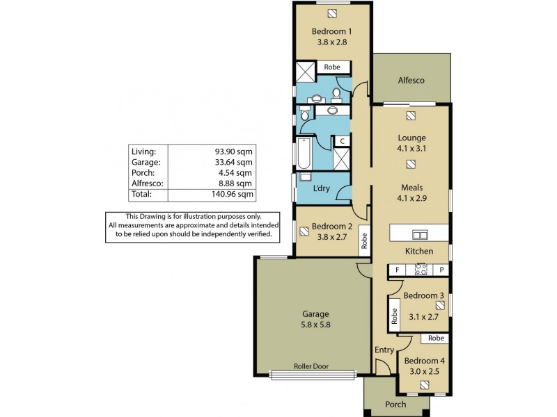 34 Mattei Court, Evanston SA 5116 Floorplan