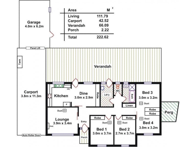 3 Lysle Court, Smithfield SA 5114 Floorplan