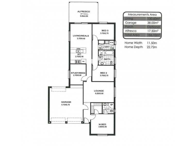 23 ..Ross Davis Avenue, Evanston Gardens SA 5116 Floorplan