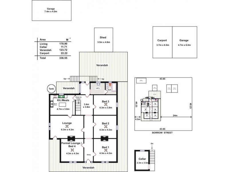 22 Borrow Street, Freeling SA 5372 Floorplan