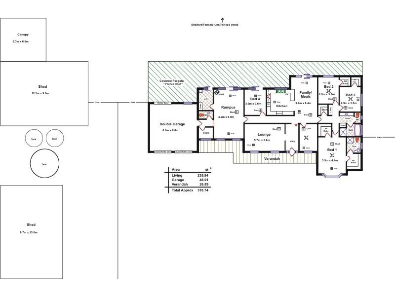 374 Angle Vale Road, Hillier SA 5116 Floorplan