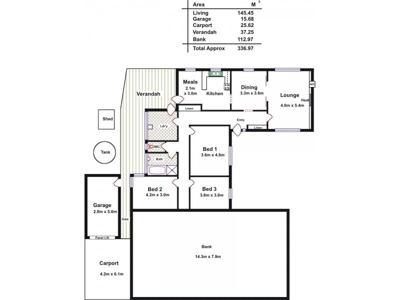 9 Hanson Street, Freeling SA 5372 Floorplan