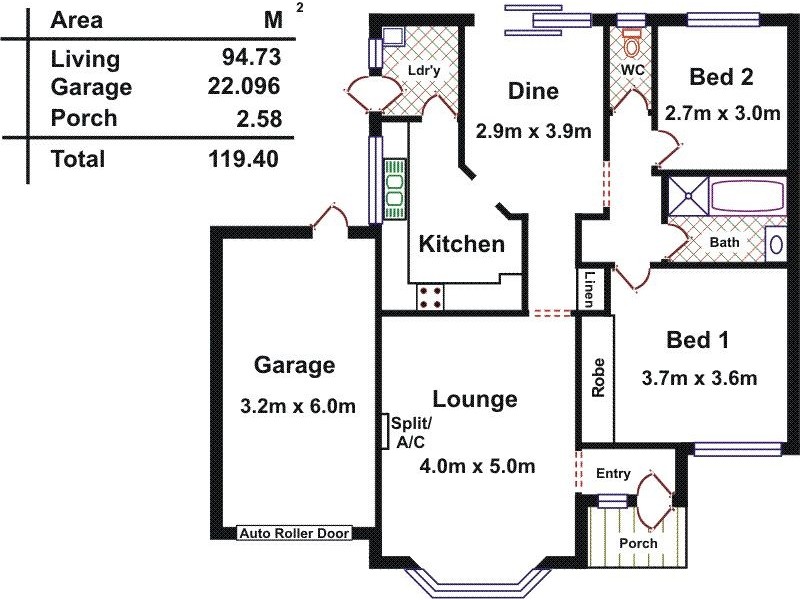 1/10 Holmes Street, Willaston SA 5118 Floorplan