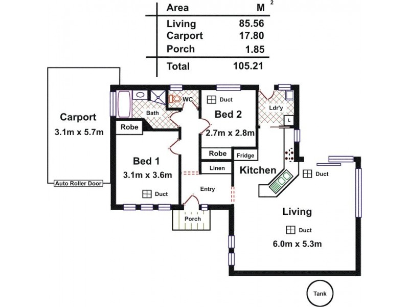 3 – 77 Paxton St, Willaston SA 5118 Floorplan