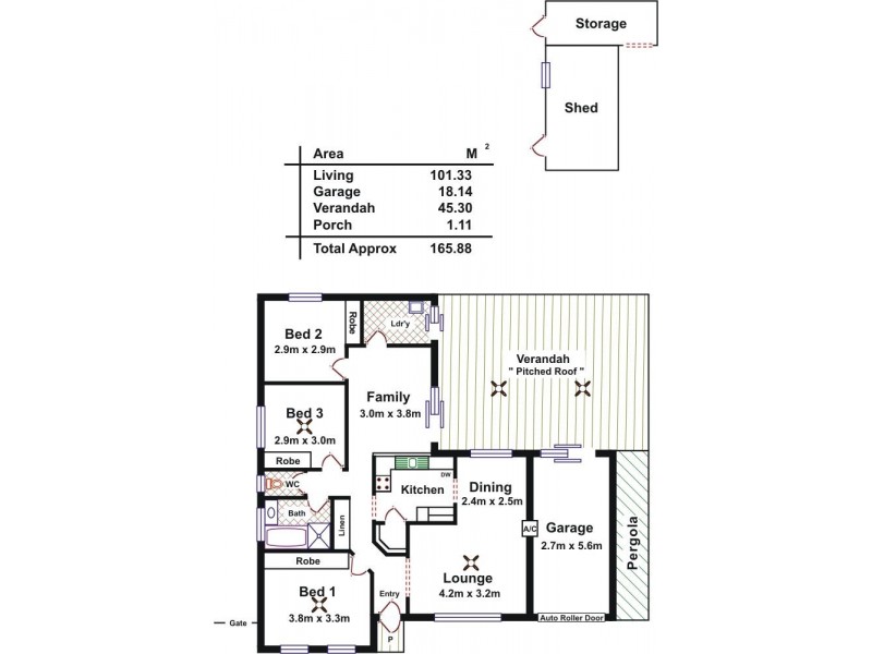 18 Elmwood Circuit, Blakeview SA 5114 Floorplan