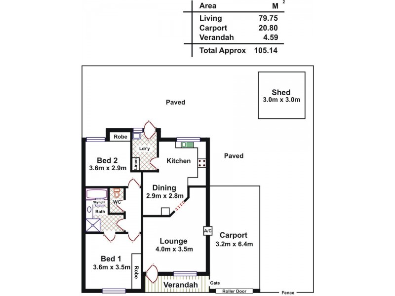 3/32 Brown Street, Willaston SA 5118 Floorplan
