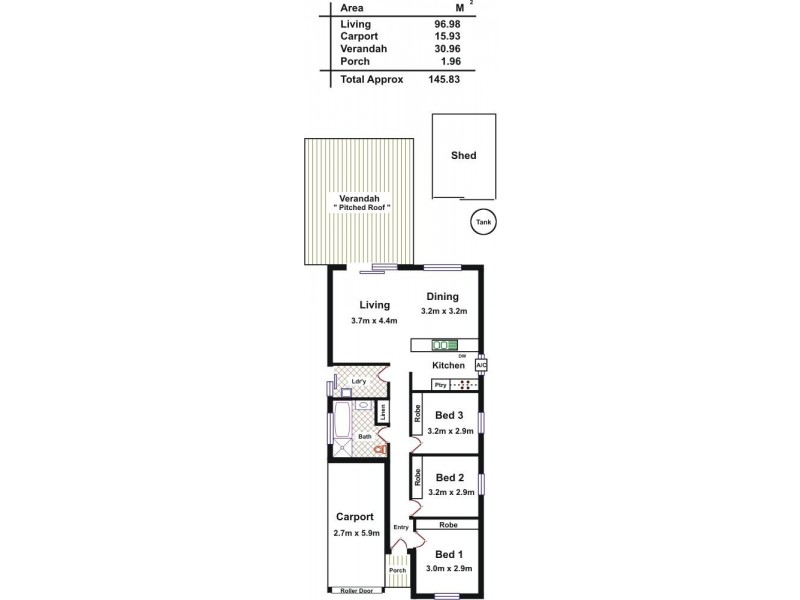 7 Nettlebeck Street, Evanston Gardens SA 5116 Floorplan