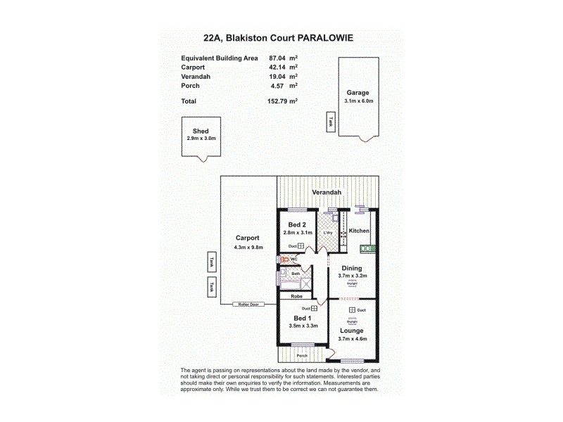 22A Blakiston Court, Paralowie SA 5108 Floorplan