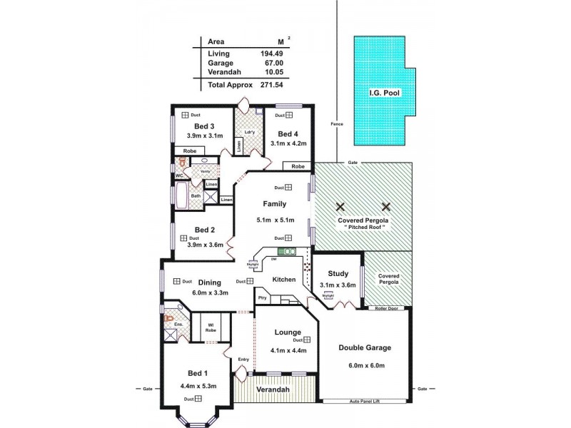 9 Mallard Crescent, Mawson Lakes SA 5095 Floorplan