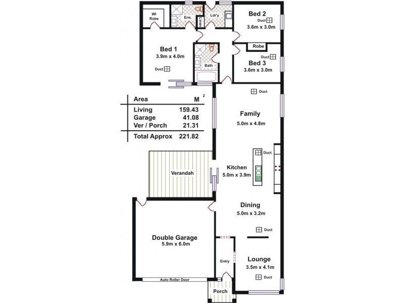 11 Doudney Avenue, Evanston Gardens SA 5116 Floorplan
