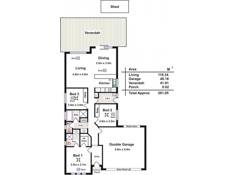 24 Gairdner Boulevard, Andrews Farm SA 5114 Floorplan