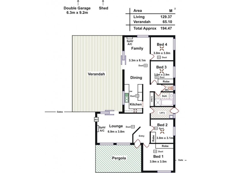 4 Cowley Street, Blakeview SA 5114 Floorplan