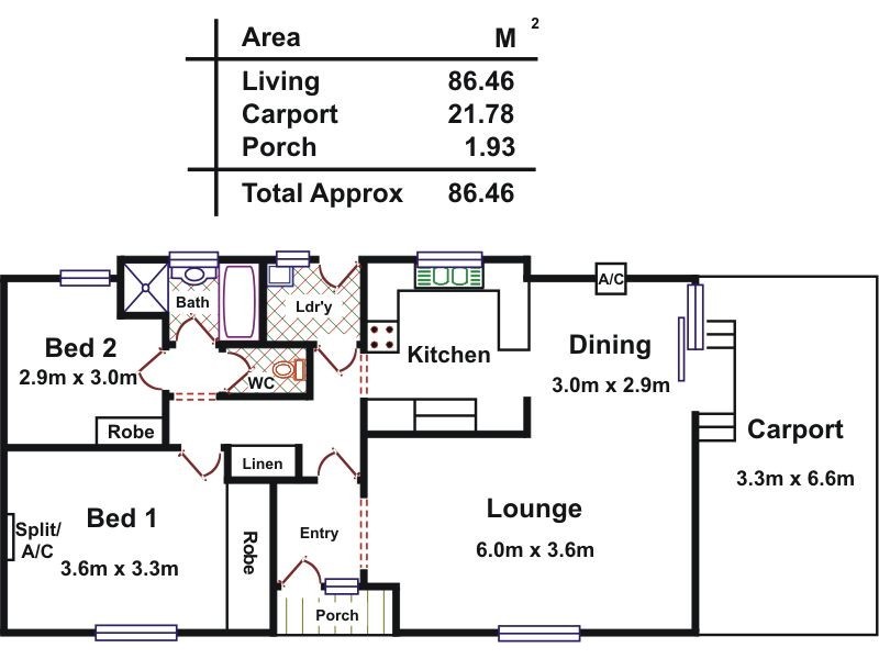 103 St Andrews Road, Lewiston SA 5501 Floorplan