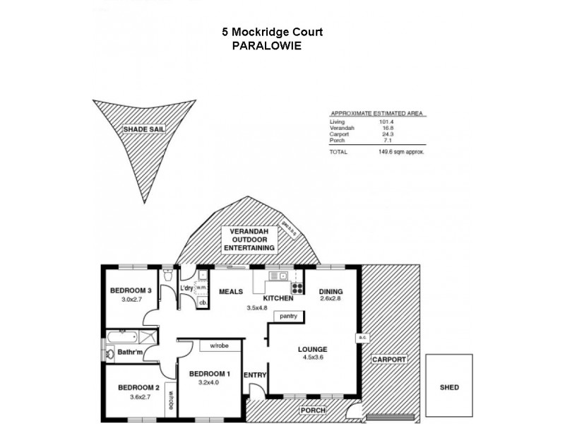 5 Mockridge Crt, Paralowie SA 5108 Floorplan