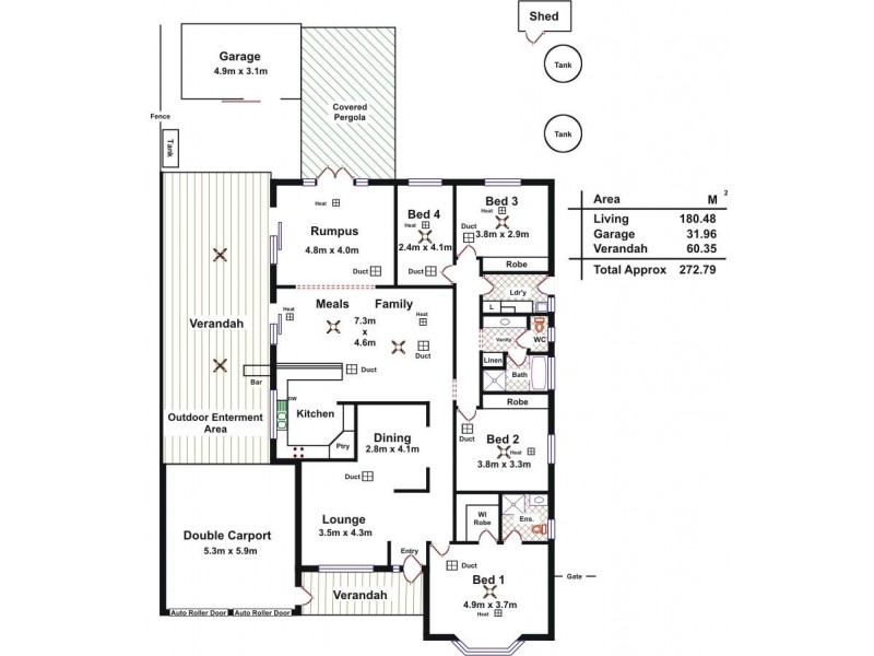 14 Vine Parade, Munno Para West SA 5115 Floorplan