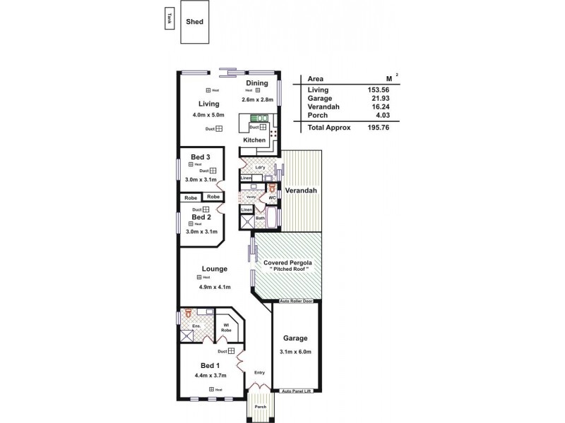 52A Applecross Drive, Blakeview SA 5114 Floorplan
