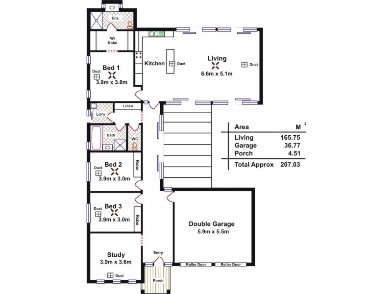 91 Hanson Street, Freeling SA 5372 Floorplan