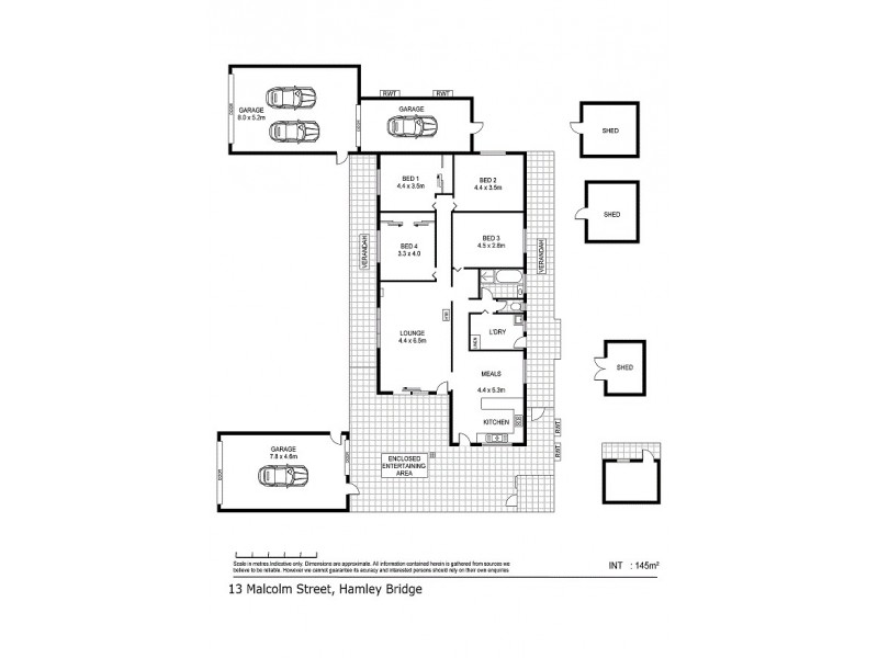 13. Malcolm Street, Hamley Bridge SA 5401 Floorplan
