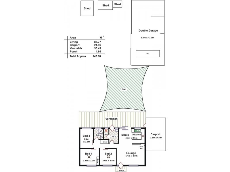 29 St Albans Road, Evanston Park SA 5116 Floorplan