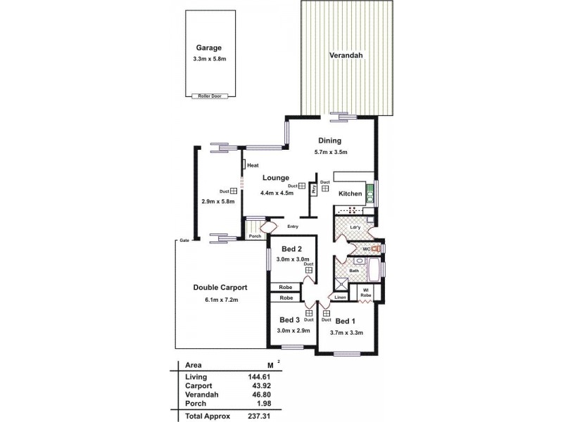 26 Angas Ave, Evanston Park SA 5116 Floorplan
