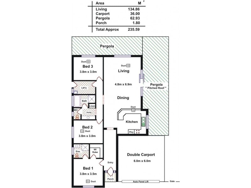 6 Perseverance Place, Hewett SA 5118 Floorplan