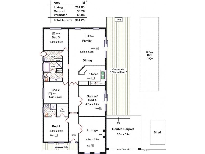11 Plover Court, Hewett SA 5118 Floorplan