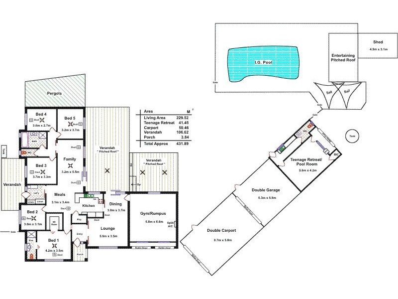 2 Narang Court, Gulfview Heights SA 5096 Floorplan