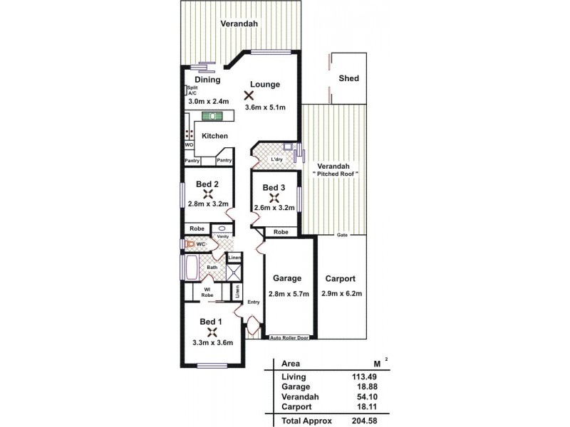 6 Grandview Terrace, Parafield Gardens SA 5107 Floorplan