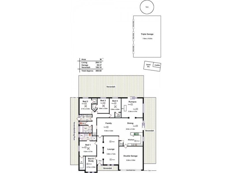 63 Riverview Drive, Hewett SA 5118 Floorplan
