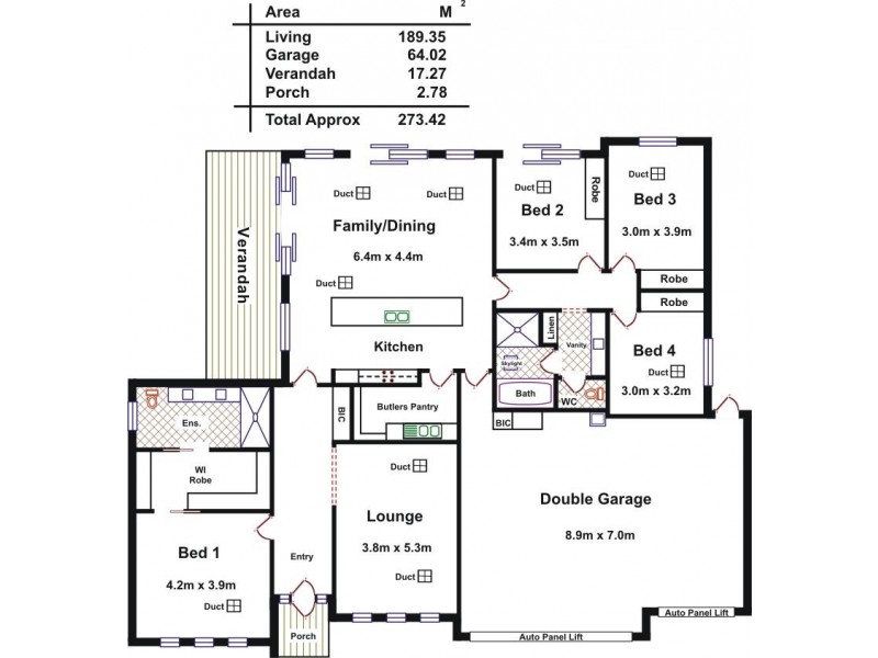 12 Lawes Terrace, Reid SA 5118 Floorplan