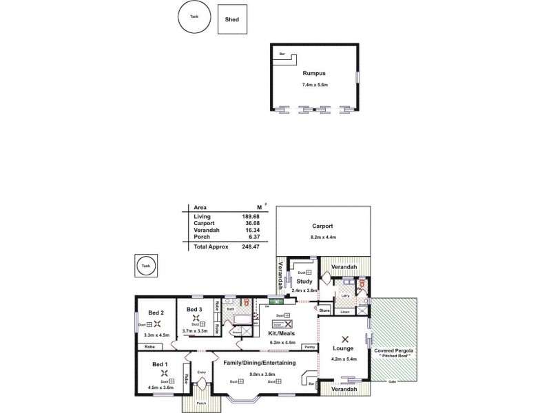 36. Gray Street, Freeling SA 5372 Floorplan