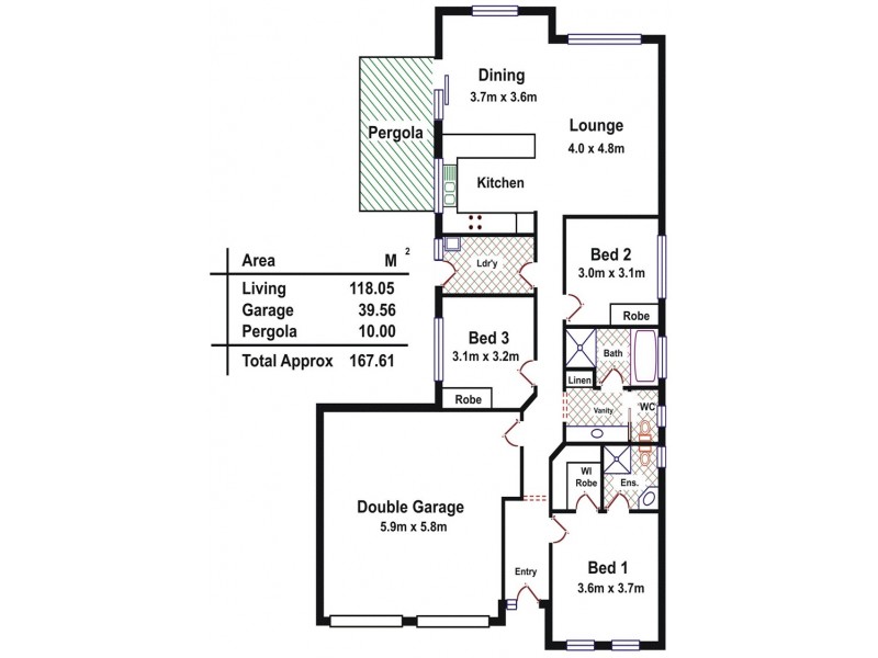 9 Birkett St, Evanston SA 5116 Floorplan