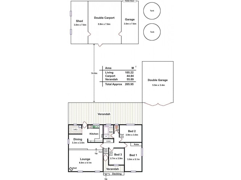 14 Templers Road, Freeling SA 5372 Floorplan