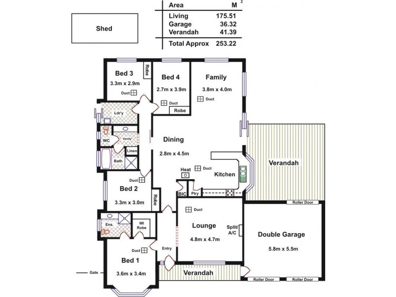 2 Gerlach Grove, Evanston Park SA 5116 Floorplan